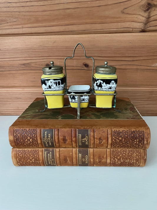 Vintage Salt & Pepper Condiment Set