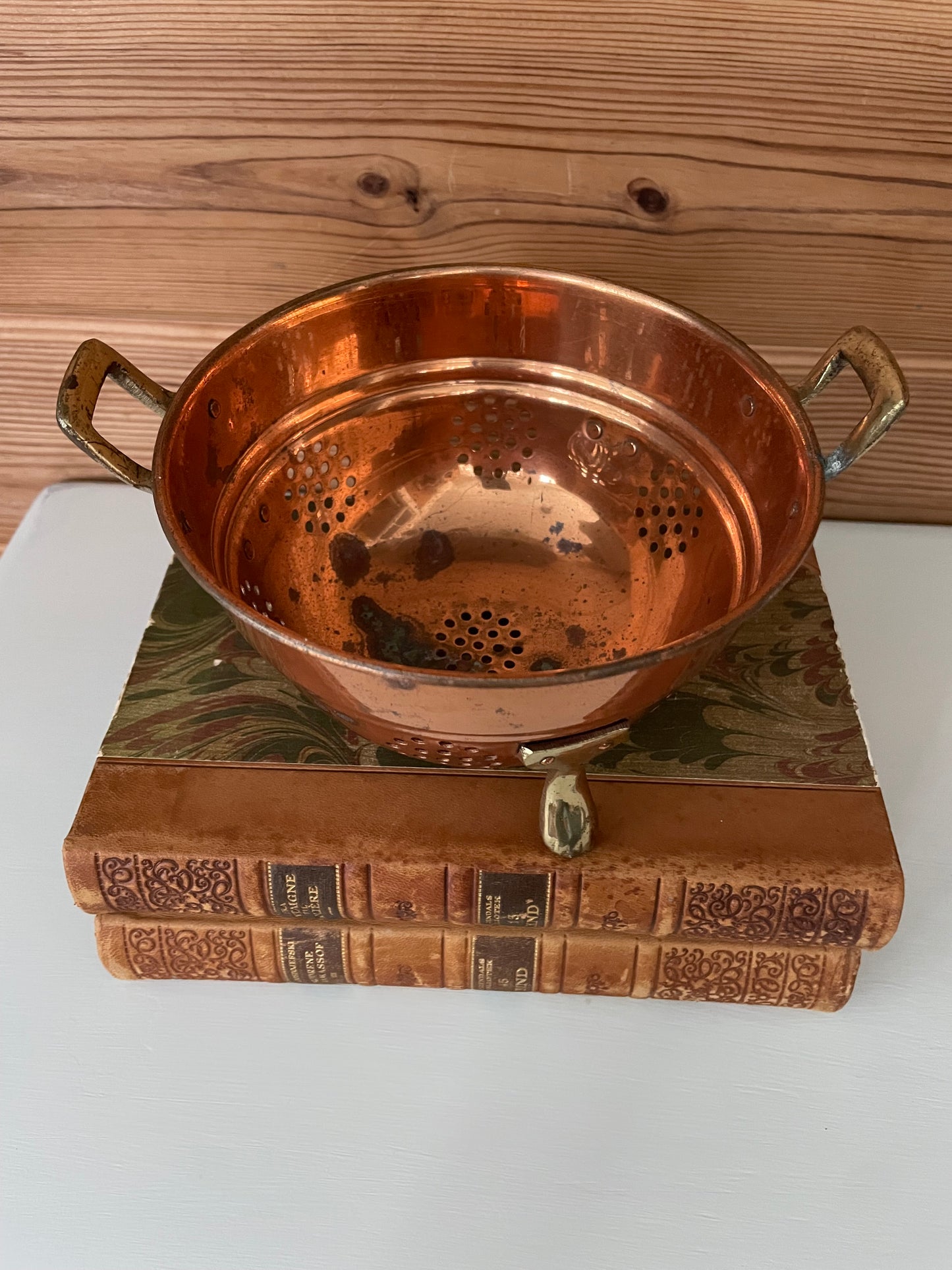 Vintage Copper Colander - Mini