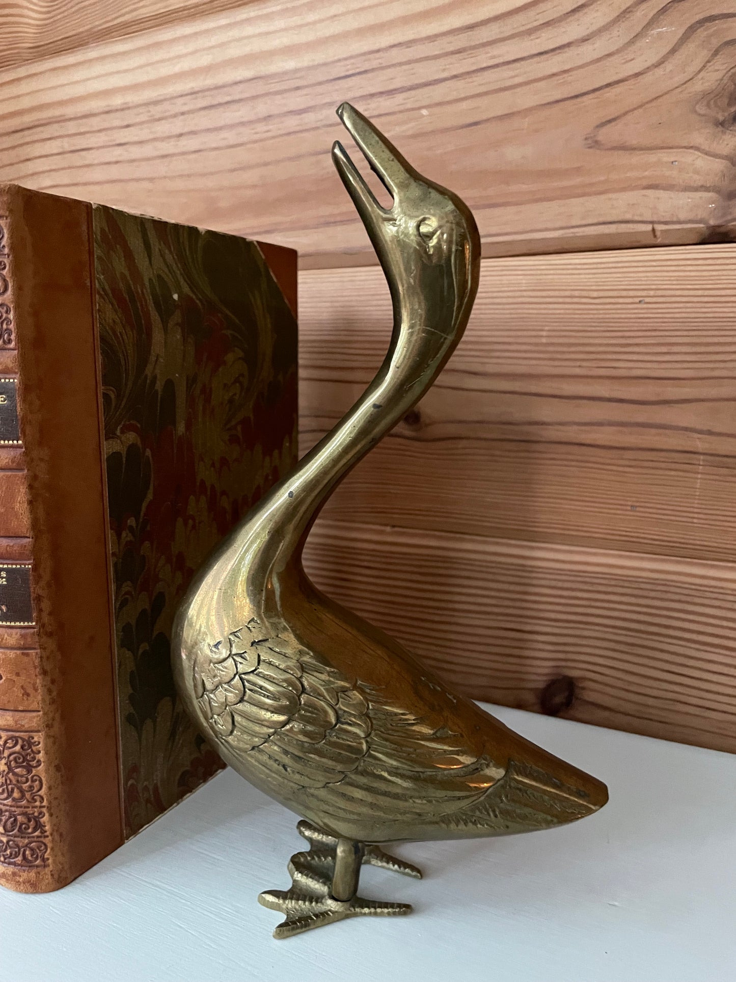 Vintage Brass Duck