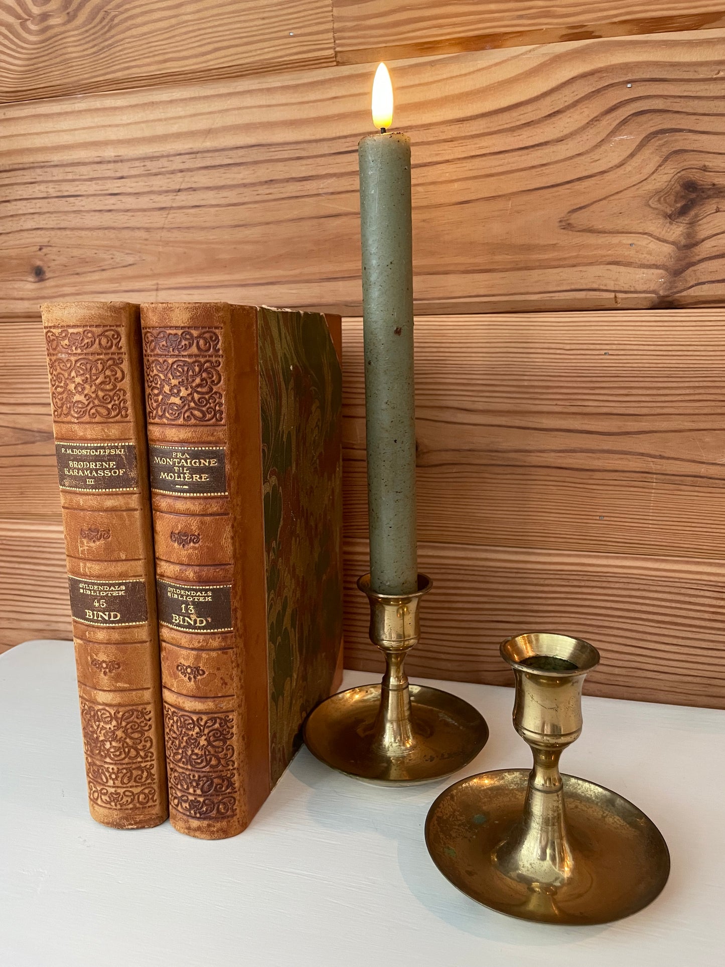 Vintage Brass Candle Holders