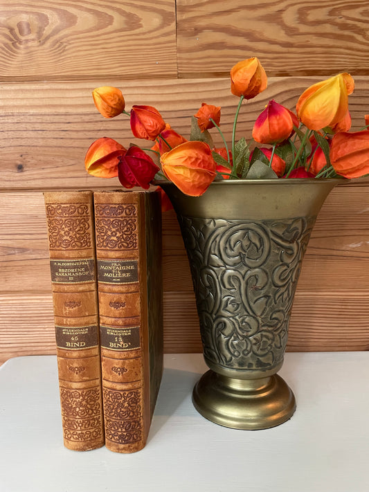 Vintage Brass Flower Vase