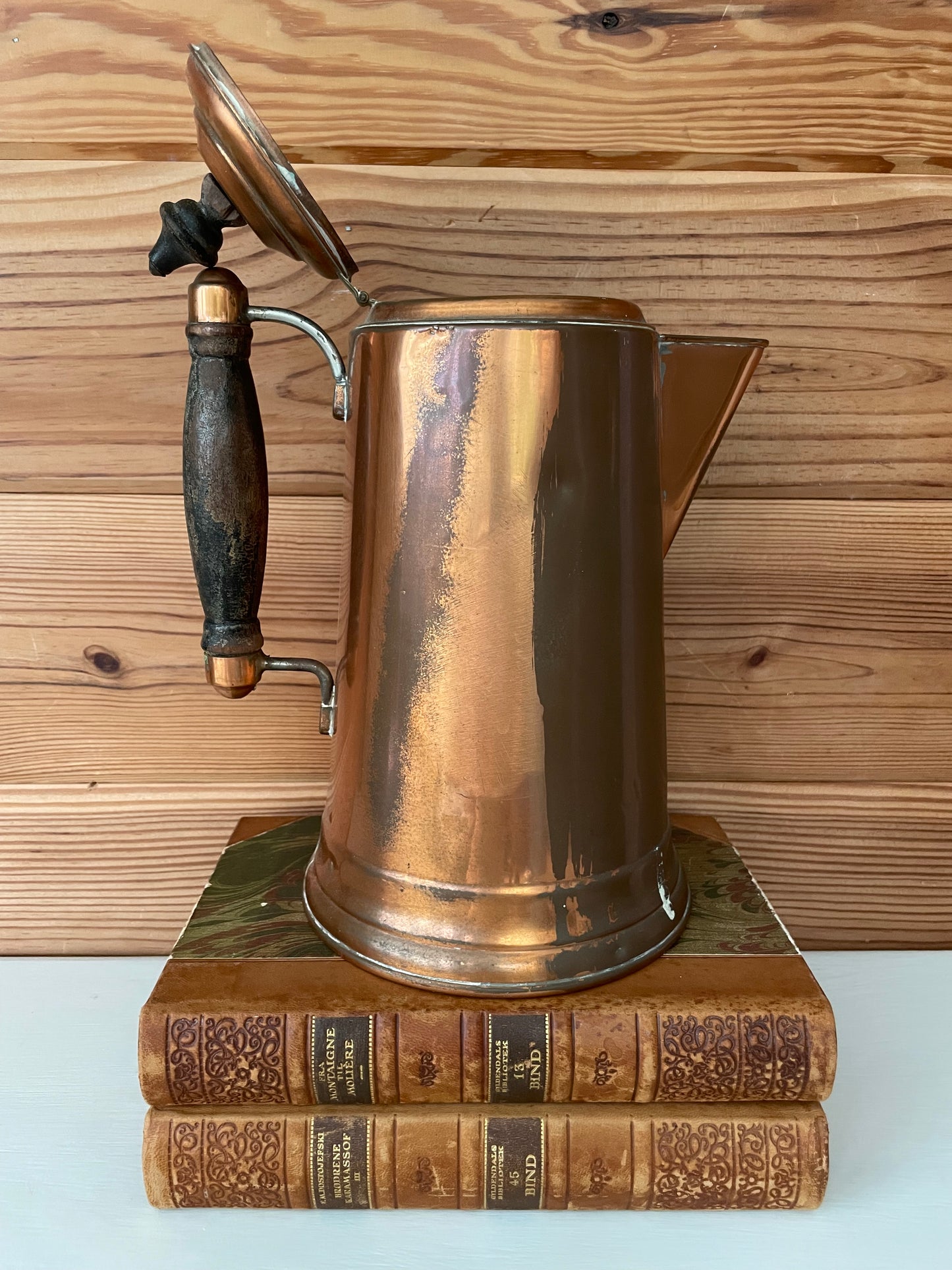 Vintage Copper Coffee Kettle