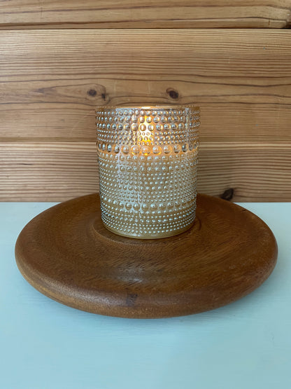 Wooden Round Candle Holder