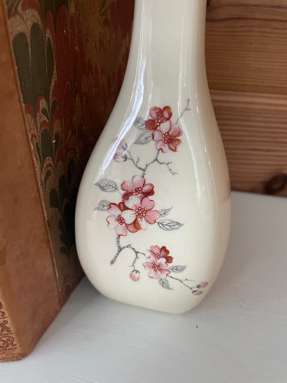 Vintage Cherry Blossom Bud Vase