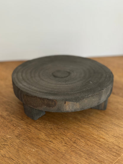 7" Brown Wood Riser
