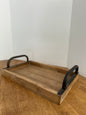 Wooden Serving Tray with Handles