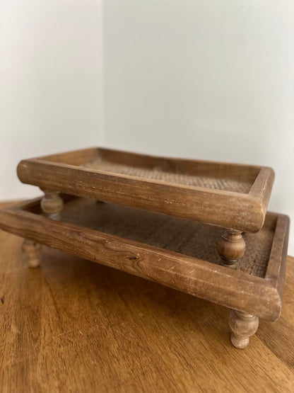 Wooden Riser Tray