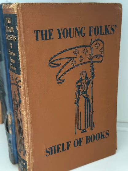 Vintage "The Young Folks" Shelf Books Set (2)