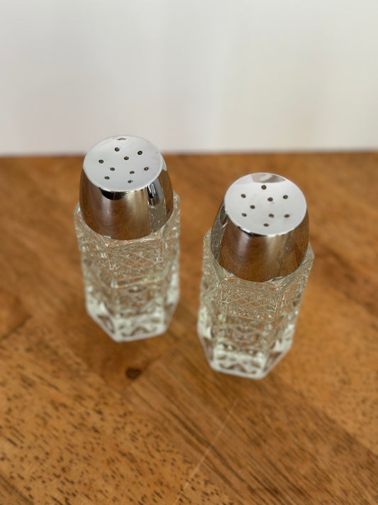 Vintage Anchor Hocking Wexford Salt & Pepper Shakers
