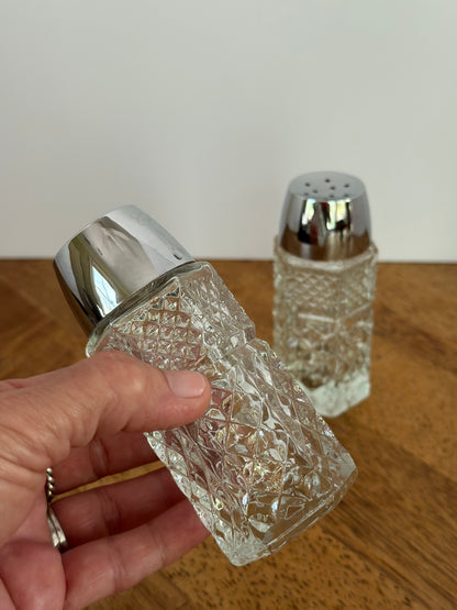 Vintage Anchor Hocking Wexford Salt & Pepper Shakers