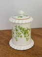 Elizabethan Green Floral Bone China Lidded Jar