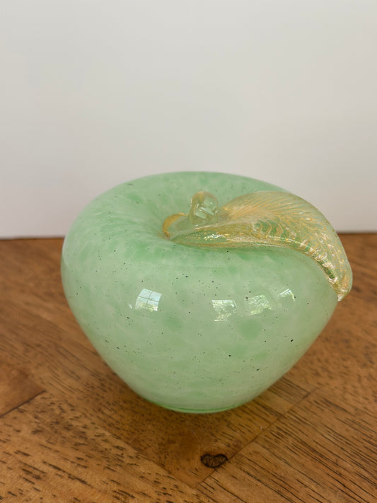 Vintage Murano Apple Paperweight