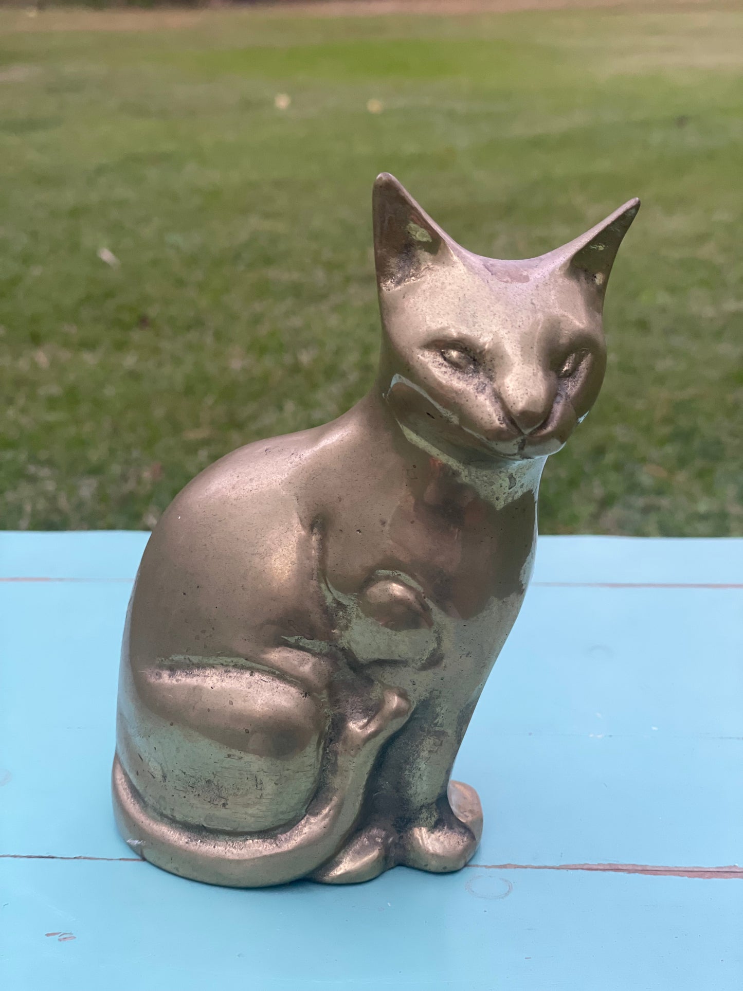 Vintage Brass Cat