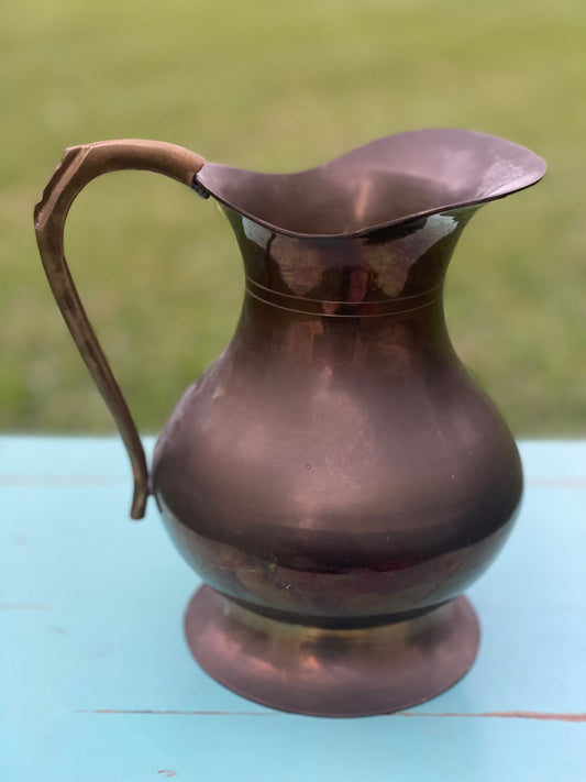 Vintage Brass Pitcher