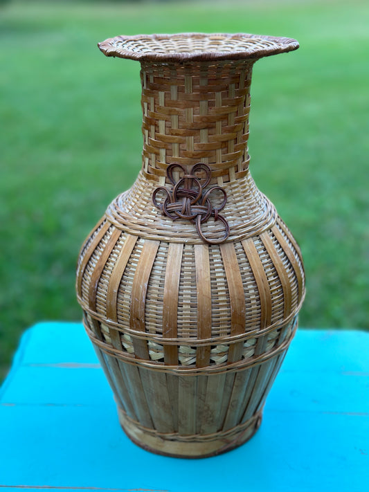 Vintage Wicker Vase