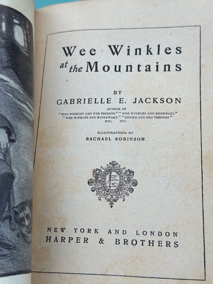 Vintage Book - Wee Winkles at the Mountain