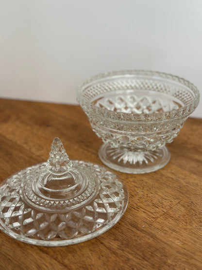 Anchor Hocking Wexford Glass Candy Dish