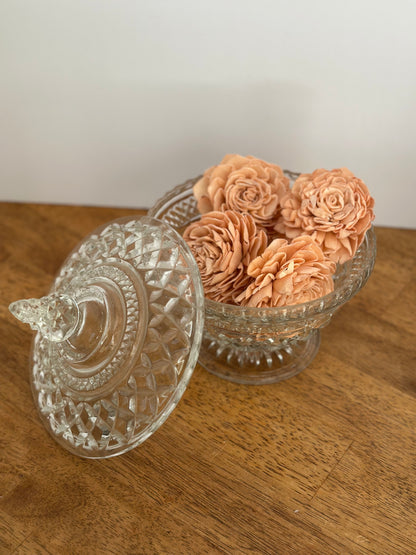 Anchor Hocking Wexford Glass Candy Dish