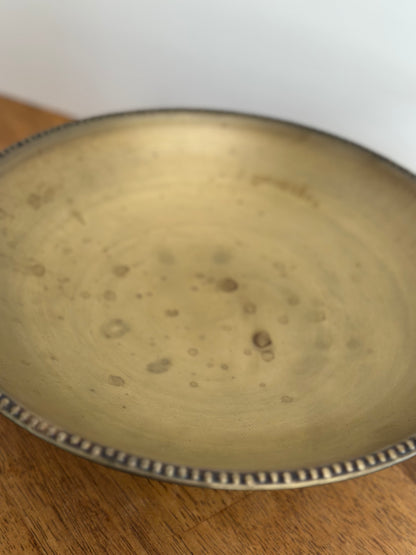 Gold Metal Footed Bowl