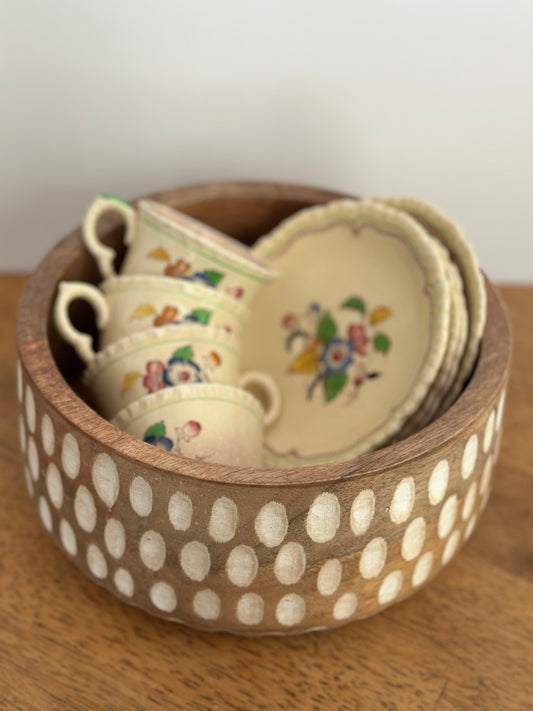 Vintage Mason's Ironestone Tea Cups & Saucers