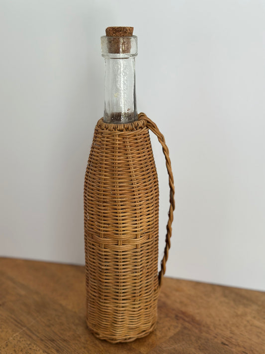 Wicker Wrapped Bottle