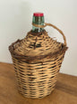 Vintage Wicker Wrapped Demijohn Bottle