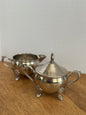 Vintage Silver Plated Creamer/Lidded Sugar Bowl Set