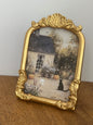 Gold Framed 5x7 Cottage Cat