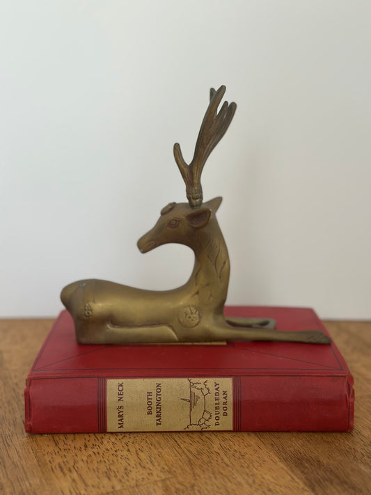 Vintage Brass Deer Figurine