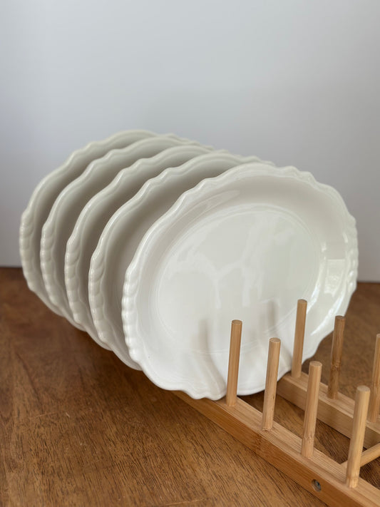 4pc Scalloped Dishes