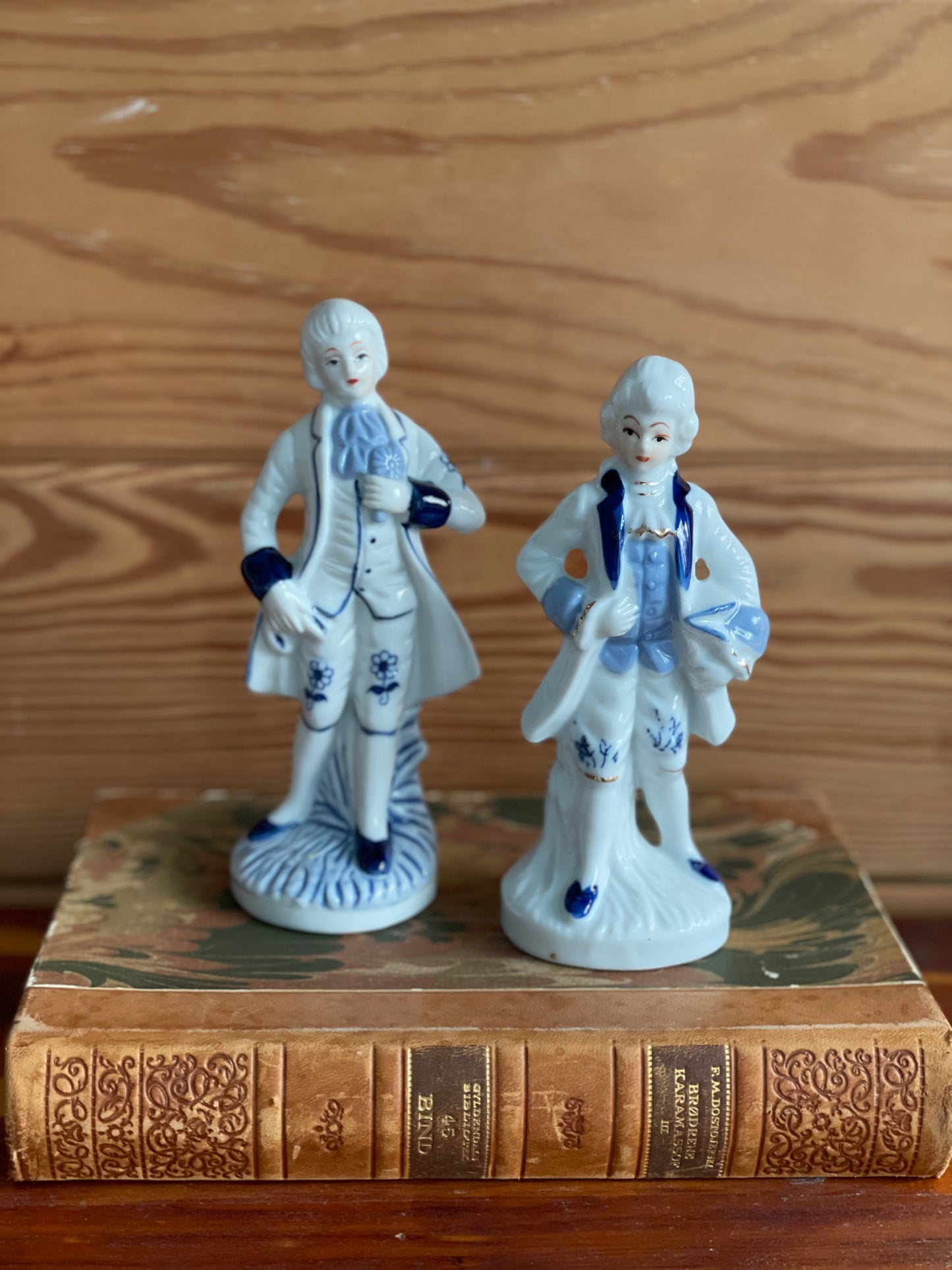 Vintage Porcelain Victorian Figurines - Set of 2