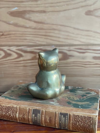 Vintage Brass Panda Bear