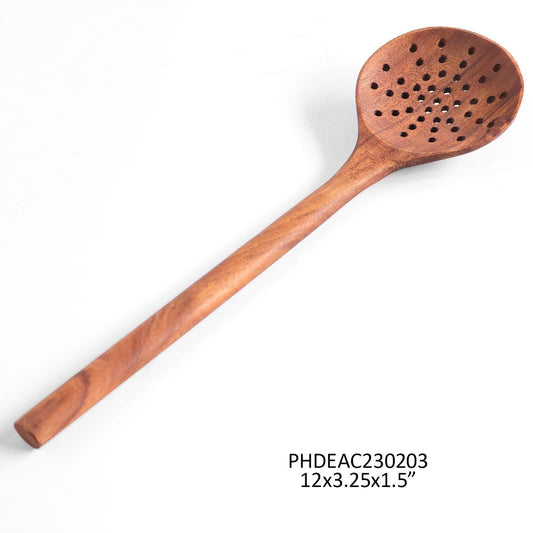 WOODEN STRAINING SPOON