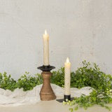 Moving Flame Cream Taper Candle - 6.75" Set of 2